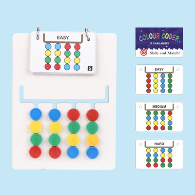 Zicoto Slide Puzzle - Color & Pattern Matching Learning Toys for Kids 4-8 Years(1 Pieces)