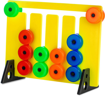 S sukan tex Montessori Sliding Puzzle Fun Logic Game for Kids(Multicolor)