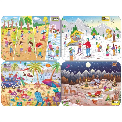 ABYZ Seasons, Snow Adventure, The Beach House, Christmas(4 Pieces)