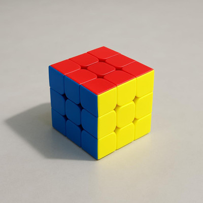 Smilemakers creation High-Speed 3x3 Stickerless Problem Solving Puzzle Magic Cube(1 Pieces)