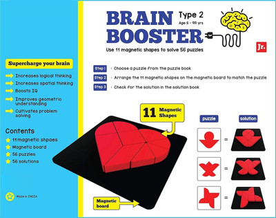zokato Brain Booster Set 2 (Junior) - 56 Puzzles Designed to Boost Intelligence(56 Pieces)