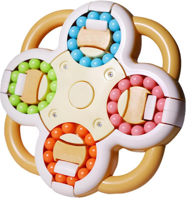 Kiditos Magic Bean Spinner Rotating Puzzle Cube, Fidget Spinning Sensory Toy for Kids(1 Pieces)