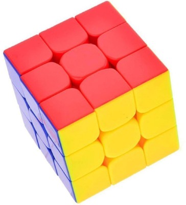 Aseenaa High Speed Cube of 3X3 Stickerless Magic Puzzle Cube For Brain Development(1 Pieces)