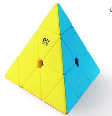 AKFLICKS Pyramid Speed Cube, 3x3x3 Qiming Pyramid Speed Cube(1 Pieces)