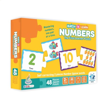 ARNIYAVALA Educational Jigsaw Puzzle Range - Match the Number For Kids(48 Pieces)