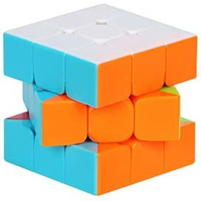 SavanShree 3x3 Stickerless Cube Magic Speedy Stress Buster Brainstorming Cube Puzzle Toy(1 Pieces)