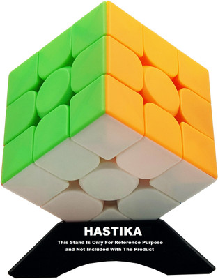 HASTiKA Speed Cube 3x3x3 High Speed Stickerless Magic 3 by 3 Puzzle Magic Cube(1 Pieces)