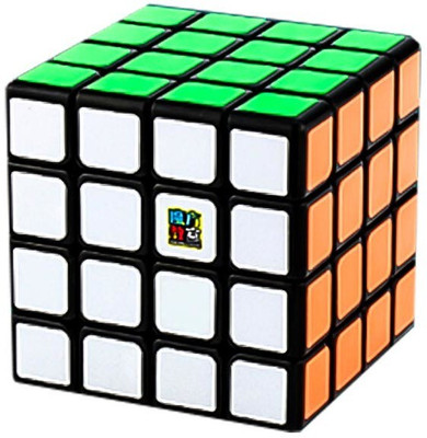 Cubelelo MFJS MeiLong 4x4 Black Puzzle Speed Cube for Kids & Adults(Multicolor)(1 Pieces)