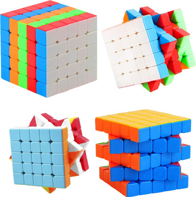 DEALbindaas 5X5 High Speed Stickerless Magic Cube Brainteaser Stress buster Rubic Cube(1 Pieces)