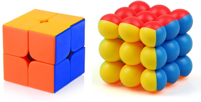 VINMOT d 3x3x3 Round Bubble Magic Cube 2 Pieces(2 Pieces)