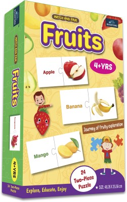 BOOKFORD Match & Pair - Fruits Jigsaw Puzzle Game & Fun and Learning(48 Pieces)