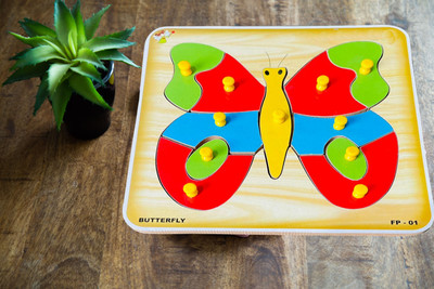 SHALAFI Butterfly Puzzle for Learning | Early Childhood Development Learning Toys(1 Pieces)