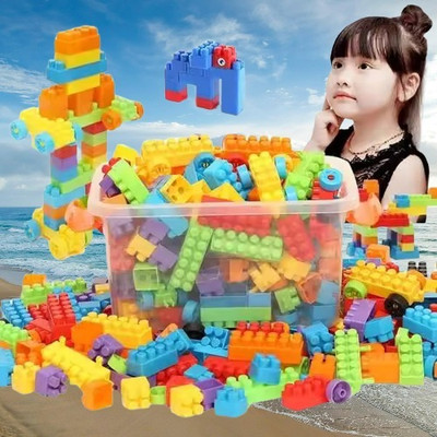 ARIZON High Quality 100 Pcs Building Blocks | Educational Toys (Multicolor)(100 Pieces)