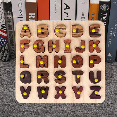 SHALAFI Educational Alphabets Pegged Puzzles Learning Toys Game Blocks, Puzzle and Cube(1 Pieces)