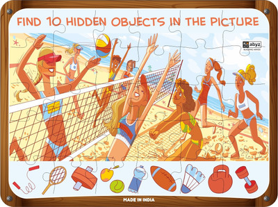 ABYZ Beach Volleyball Match Puzzle with Interactive Game for Kids Ages 3-6(30 Pieces)