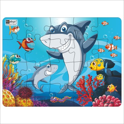 ABYZ LIFE UNDERWATER Wooden Jumbo Floor Puzzle- Ages 3 and Above(20 Pieces)