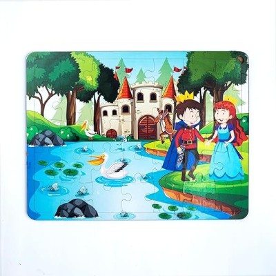 Craftick Cinderella and Prince Jigsaw Memory Building Eco Friendly Puzzle for Kids(35 Pieces)