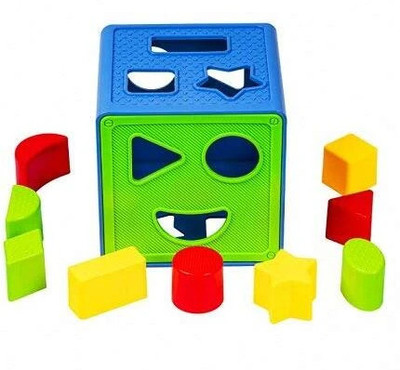 SAFFRON TRADE shape sorter cube Activity Fun Geometrics Shape Blocks Educational Learning Toys(Multicolor)