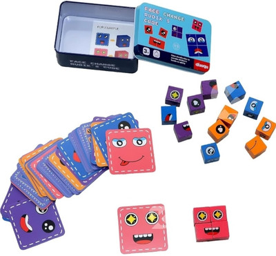 KNK Infotain Wooden Made Cube 3D Puzzle Box For Kids Learning Toy(1 Pieces)