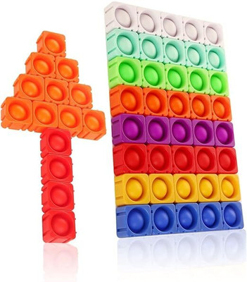 AKFLICKS pop it Rainbow, Push Pop Bubble Fidget Sensory Toy(1 Pieces)