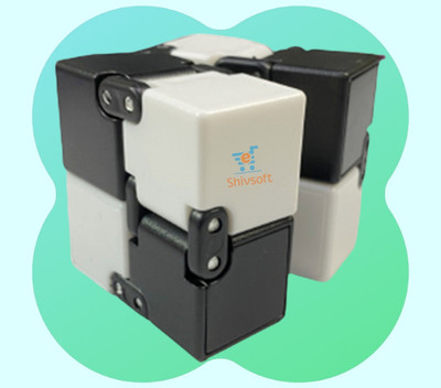 Shivsoft Fidget Cube for Stress Relief Black and White -8758759(1 Pieces)