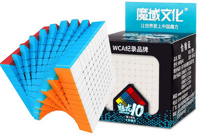 Cuberkart 10x10 Cube MoFang Jiaoshi Meilong 10x10x10 Stickerless Speed Cube(1 Pieces)