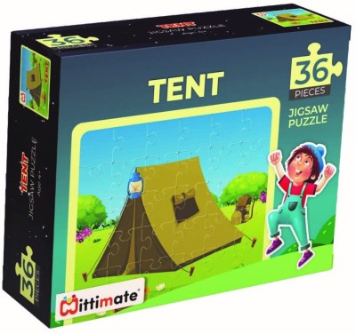 Mittimate Tent House Jigsaw Puzzle for Kids Age 4-6 I 36 Pieces Puzzle Toy I Birthday Gift(36 Pieces)