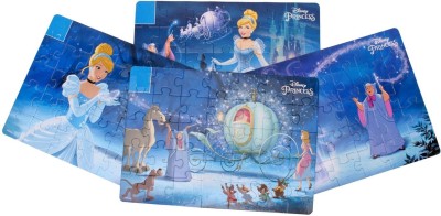 zokato Princess Cinderella 4 in 1 Jigsaw Puzzle - 140 pieces(140 Pieces)