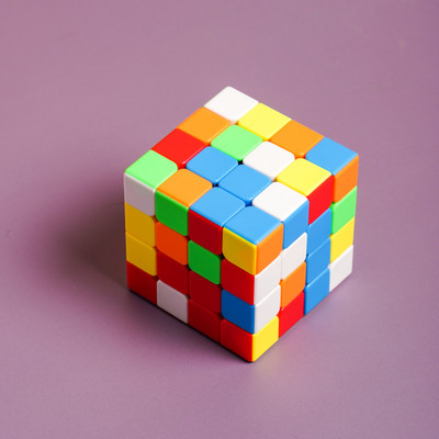 ZESTHOME Premium 4x4 Puzzle Cube Smooth and Fast Puzzle Cube Toys for kids & Adults(1 Pieces)