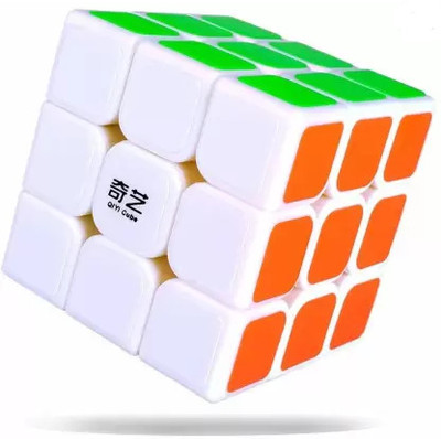 hinik QIYI Thunderclap 3x3 High Speed sticker Cube (White Base)(1 Pieces)