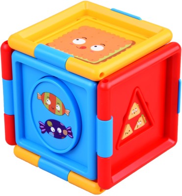 Kiditos Steam Logic Puzzle Cube Shape Sorter Toy Baby Activity Educational Toy 24 M+(1 Pieces)