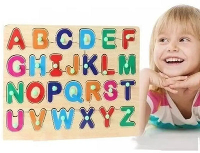 Childgossip Wooden Educational Creative learning ABCD English Alphabets Board Puzzle(1 Pieces)