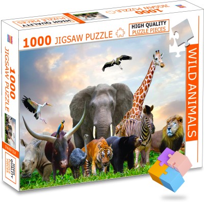 HELLO FRIEND 1000 Pcs Jigsaw Puzzle Wild Animals(1 Pieces)