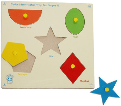 SKILLOFUN Junior Identification Tray-Geo Shapes-2(6 Pieces)