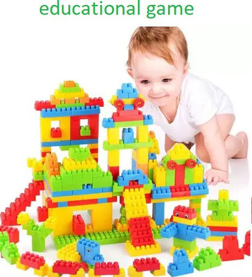 GREEN WAY Building Blocks Creative Learning Kids Puzzle Assembling Unbreakable Toy(100 Pieces)
