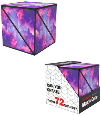 Craveon Shape Shifting Magic Cube 3D Magnetic Puzzle Stress Relief Fidget Toy 70+ Shapes(1 Pieces)