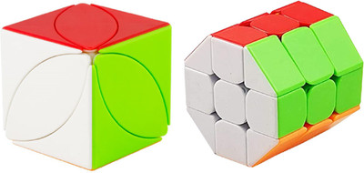 Authfort V2 stickerless Magic Cube Ivy Leaf Cube & BARREL Cube combo 2(2 Pieces)