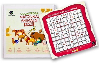 ilearnngrow Countries National Animal Sudoku Puzzle(2 Pieces)