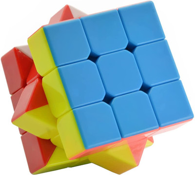 Tirth 3*3 3x3 High Speed Stickerless Magic Cubes Puzzle Game Toy(1 Pieces)