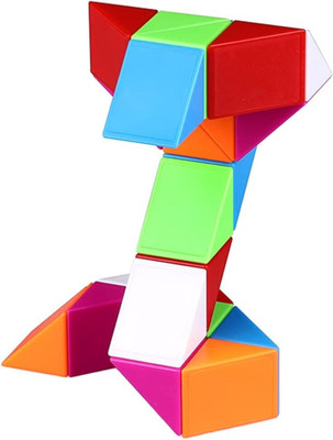 Hawkister QiYi Magic Snake Cube (24 Blocks) Wedges Twist Puzzle Fidget Toy(1 Pieces)