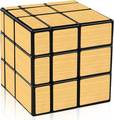 Hawkister 3X3X3 Gold Mirror Speed Cube Cubing Classroom Magic Puzzle(1 Pieces)