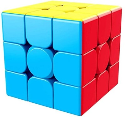 Swa Cubes 3x3 High Speed Sticker Less Magic Puzzle Cube Game Toy (3x3)(1 Pieces)