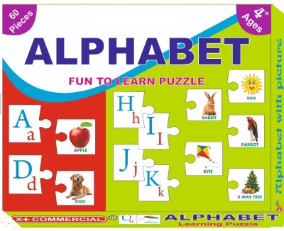 bmsa English Alphabets Learning Puzzle Educational Board for Kids(20 Pieces)