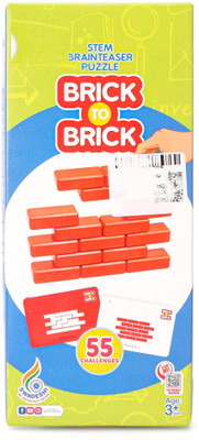 zokato Brick To Brick Brainteaser 55 Challenges Puzzle Game -70 Pieces(70 Pieces)