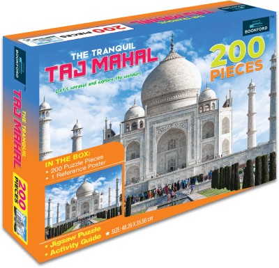 BOOKFORD The Tranquil Taj Mahal Jigsaw Puzzle Game & Fun and Learning(200 Pieces)