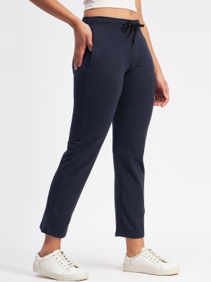 Alza Solid Women Blue Track Pants