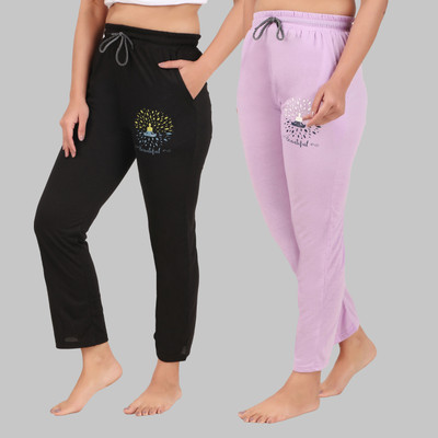 HouseOfCommon Solid Women Multicolor Track Pants