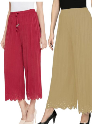 TAYLORED HOME Relaxed Women Red, Beige Trousers