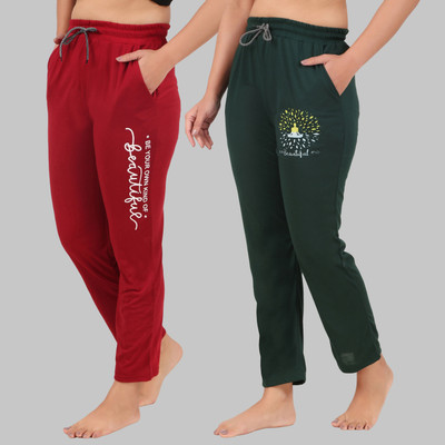 HouseOfCommon Solid Women Multicolor Track Pants