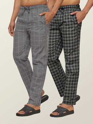 XYXX Checkered Men Multicolor Track Pants
